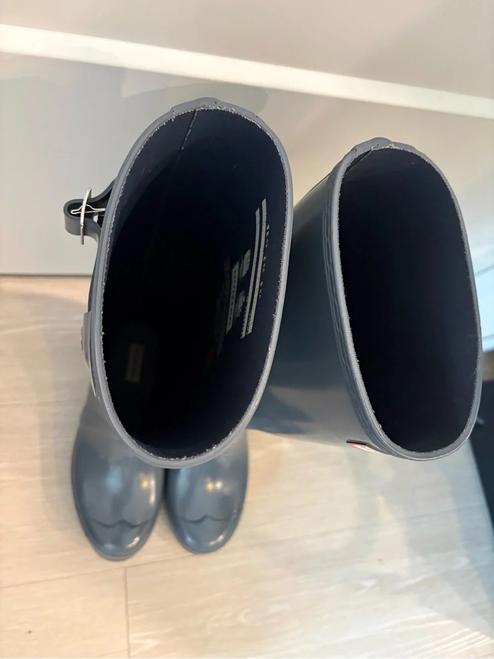 Hunter Tall Rubber Boots in Dark Gray